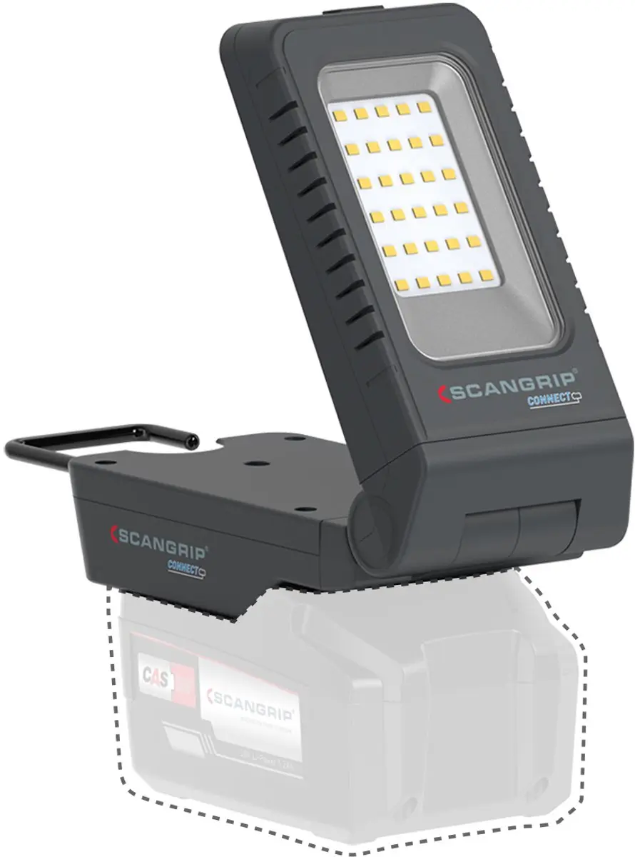 Scangrip BASIC CONNECT Werklamp 03.6109C - 1000 Lumen - Antraciet