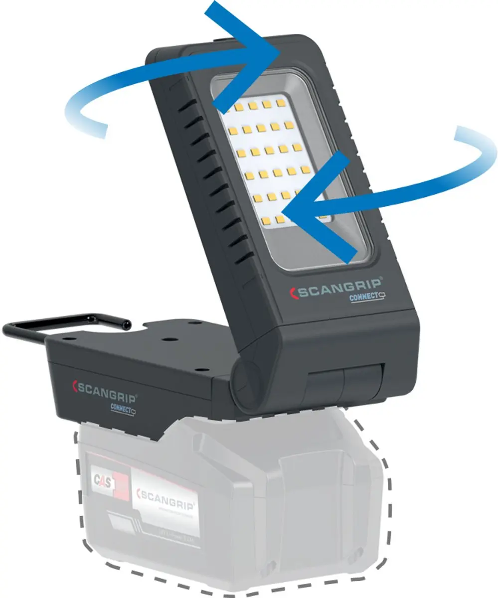 Scangrip BASIC CONNECT Werklamp 03.6109C - 1000 Lumen - Antraciet - afbeelding 6 van 6