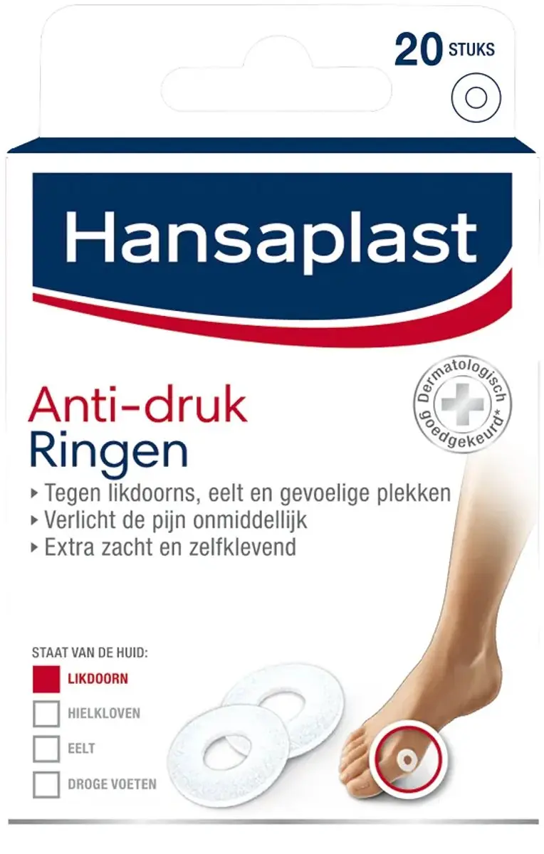 Hansaplast Likdoornpleisters 20 Stuks - Wit