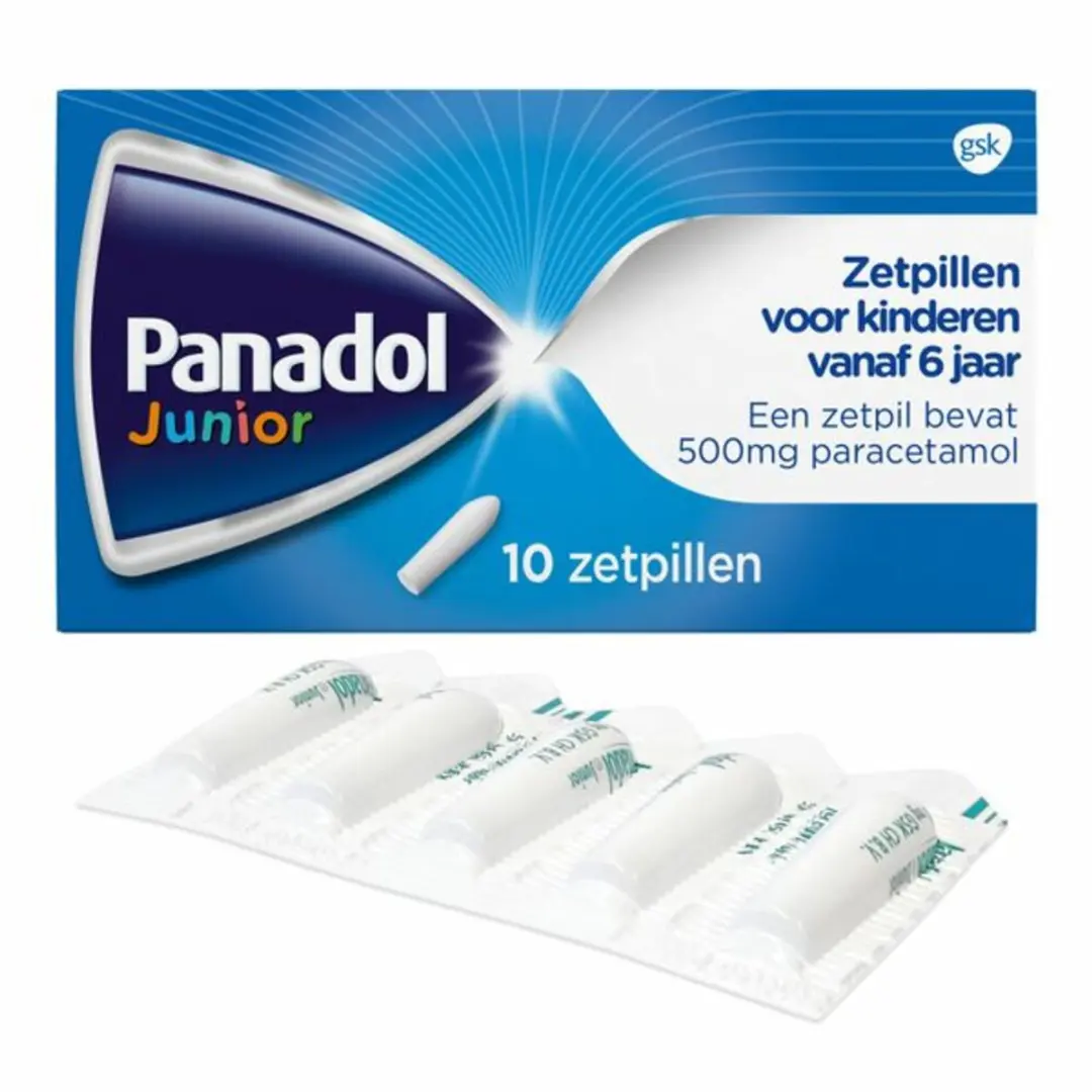 Panadol Junior Paracetamol 500mg Zetpillen