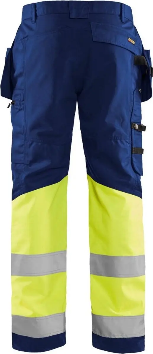 Blåkläder High Vis Werkbroek 1558-1811 - Maat 124 - Marine/High Vis Geel