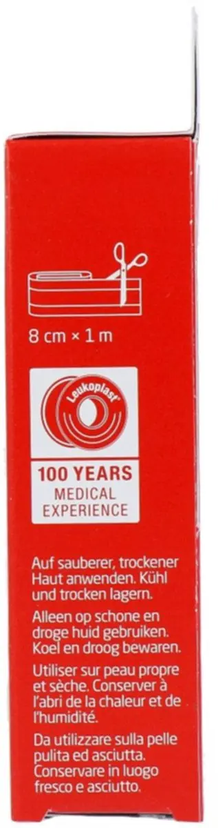 Leukoplast Elastic Pleister 1m x 8cm - Huidskleur - afbeelding 6 van 6