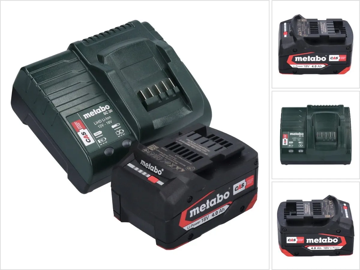 Metabo BASIC SET 685192000 Starterset - 18V 4.0Ah Accu & Lader