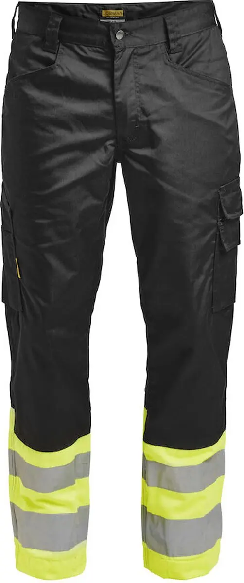 Jobman 2314 Hi-Vis Service Werkbroek C42 - Zwart/Geel