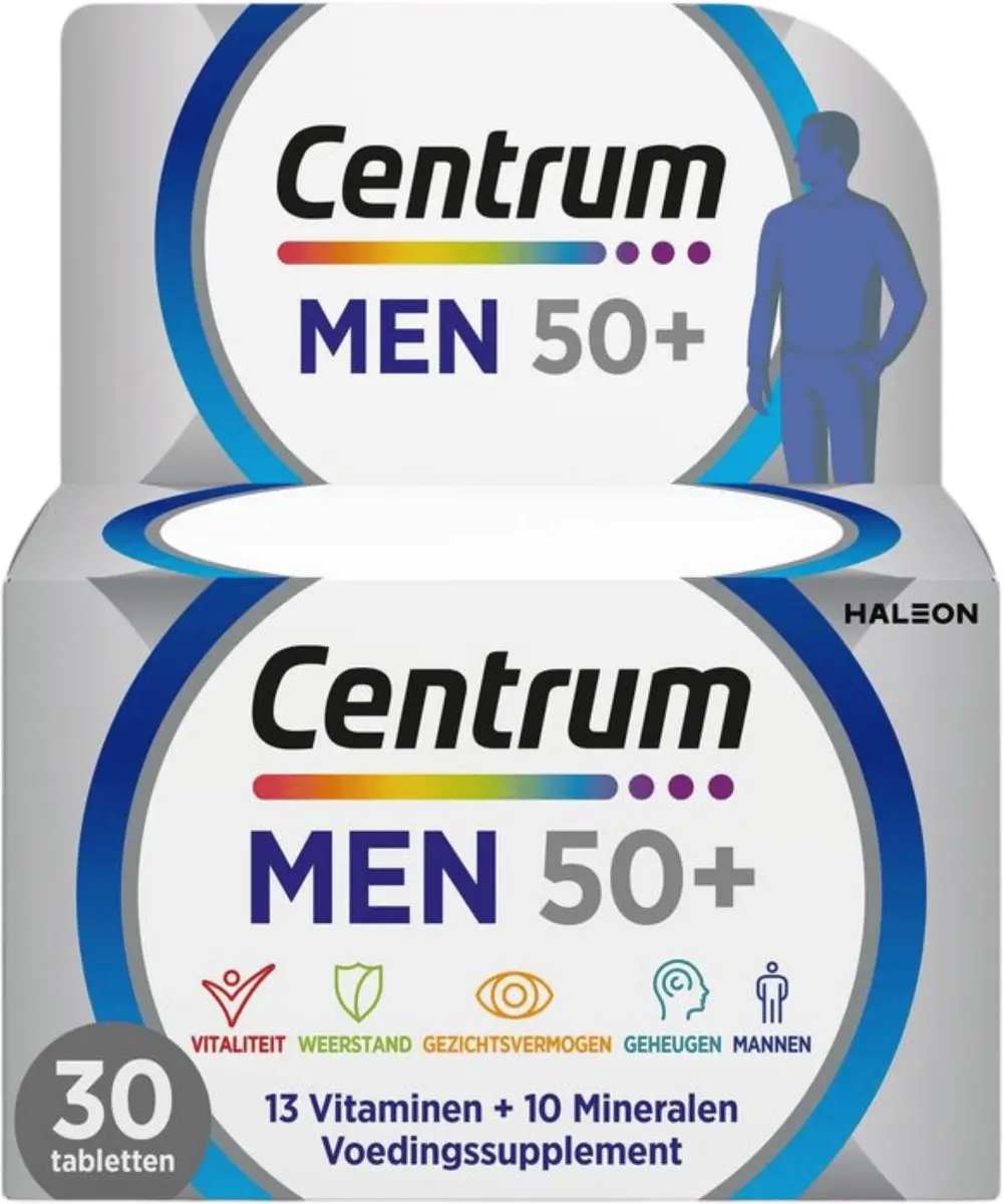 Centrum Men 50+ Tabletten - 30 Stuks