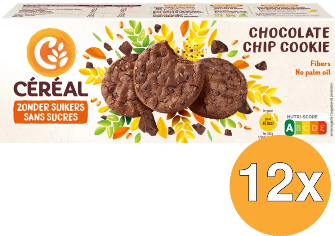 Cereal Chocolate Chip Cookies 12x 130g