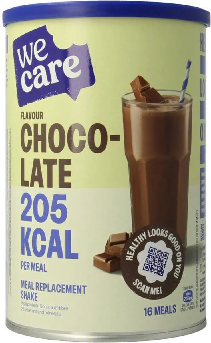 weCare Meal Replacement Shake Chocolade 436g