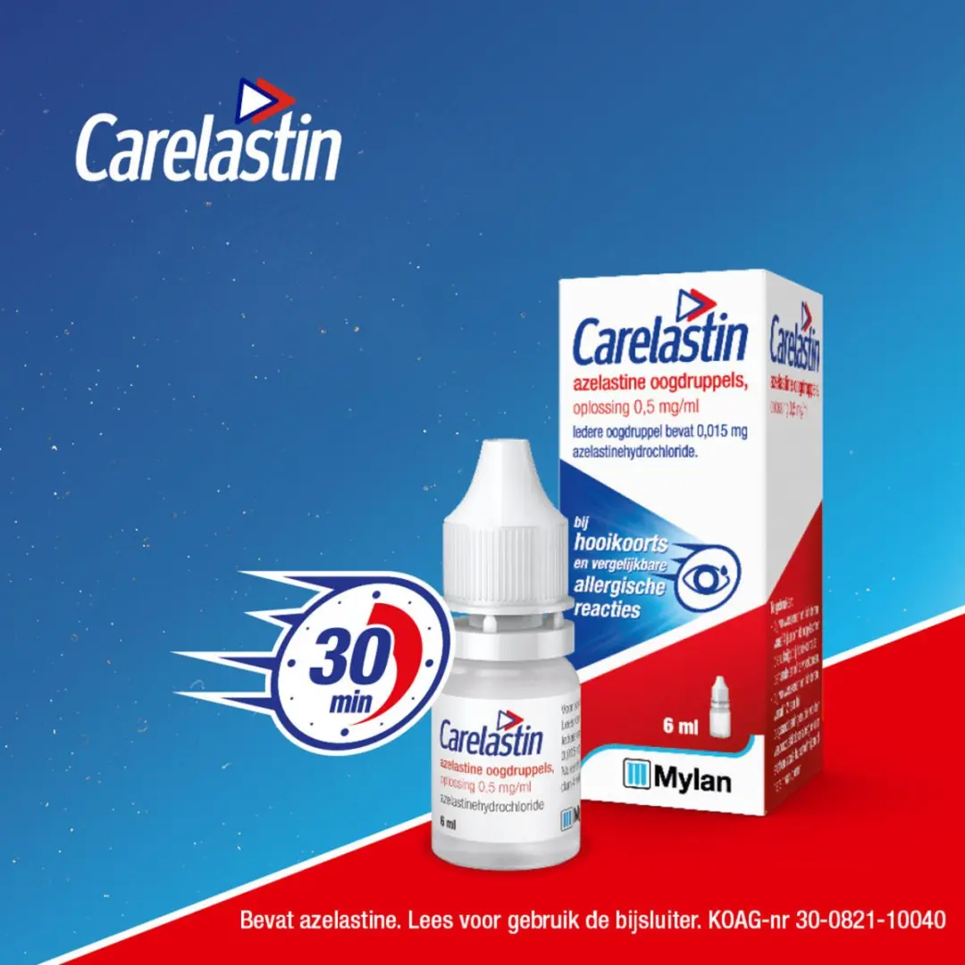 Carelastin Oogdruppels bij Hooikoorts 18ml