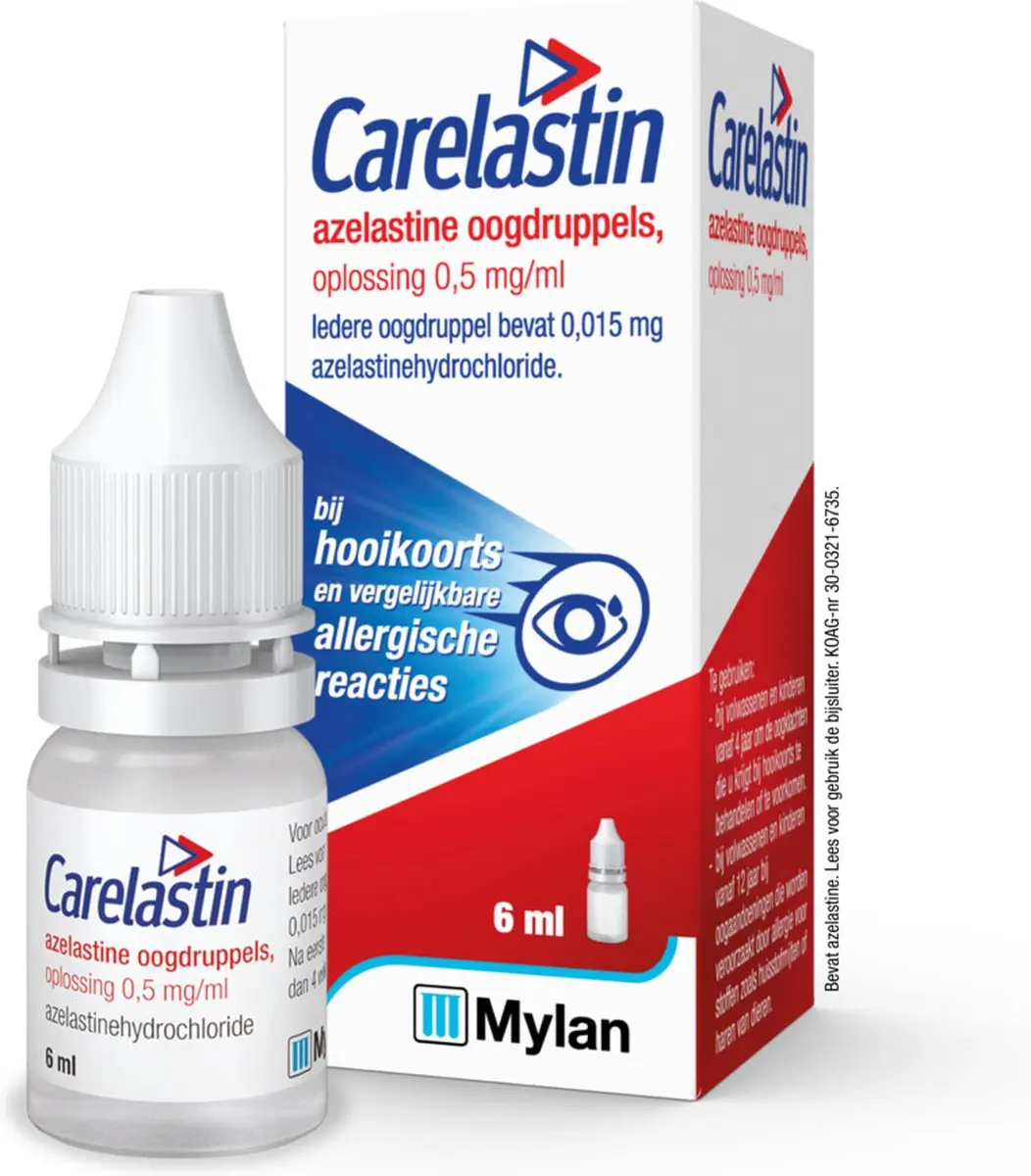 Carelastin Oogdruppels bij Hooikoorts 18ml
