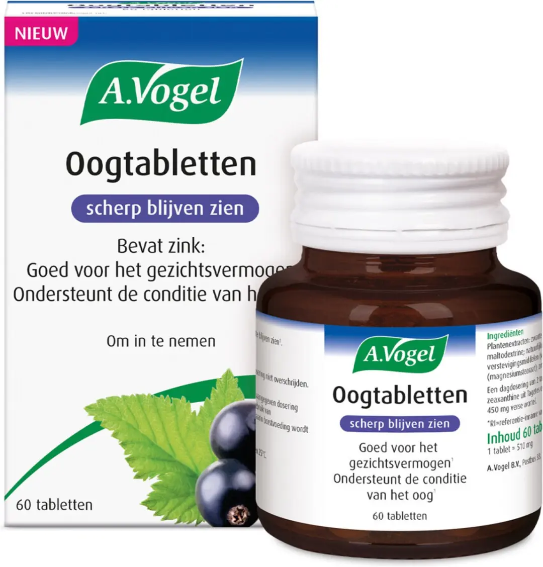 A.Vogel Oogtabletten 120 Stuks