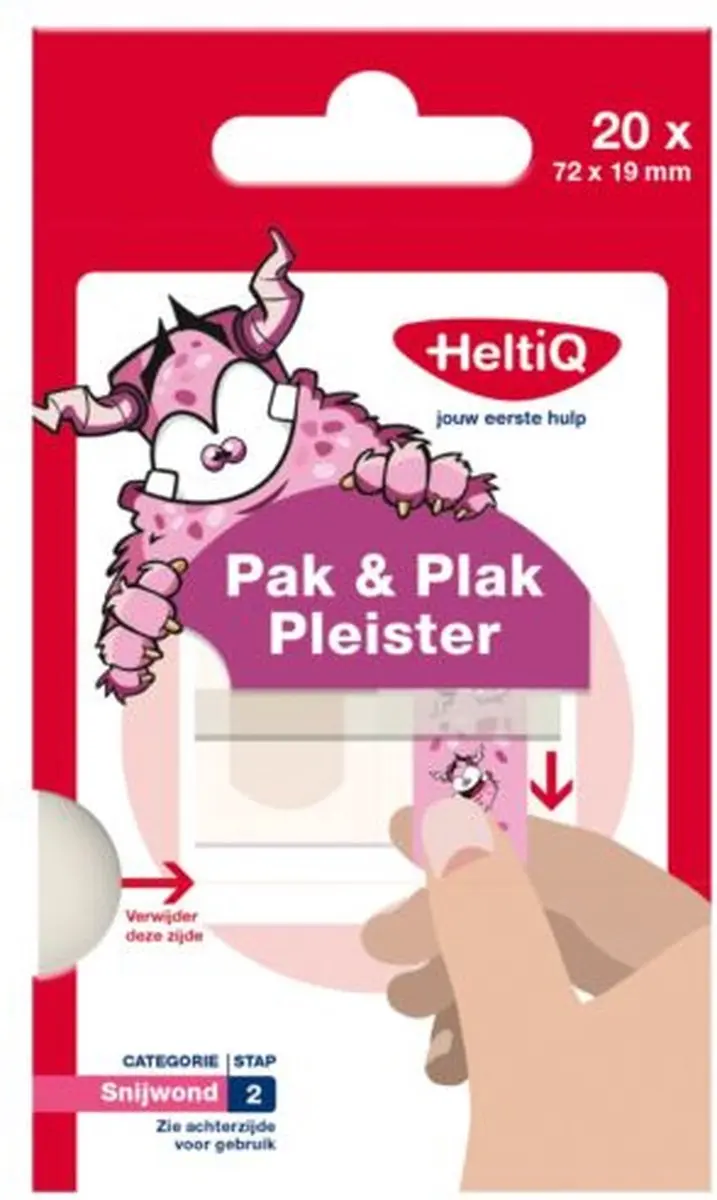 HeltiQ Pak & Plak Pleister Roze