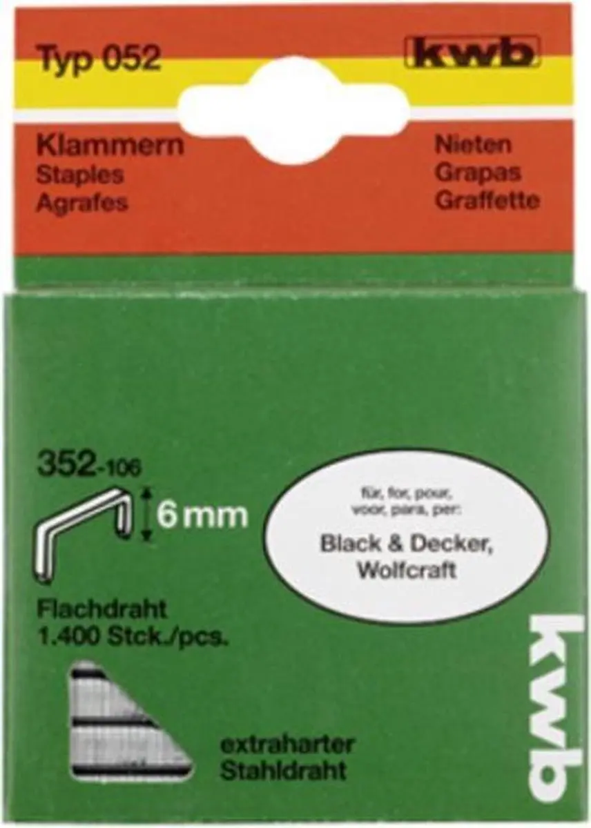 KWB Nieten 352106 - 12.3x8mm - 1000 Stuks