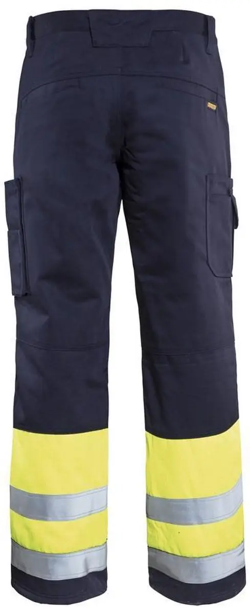 Blåkläder Multinorm Winterwerkbroek 1869-1514 - 64 Marine/High Vis Geel
