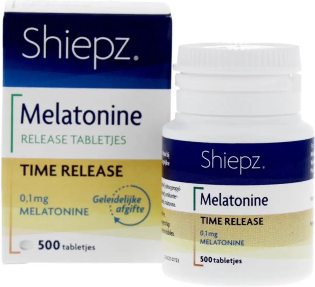 Shiepz Melatonine Time Release 0,1mg - 500 Tabletten