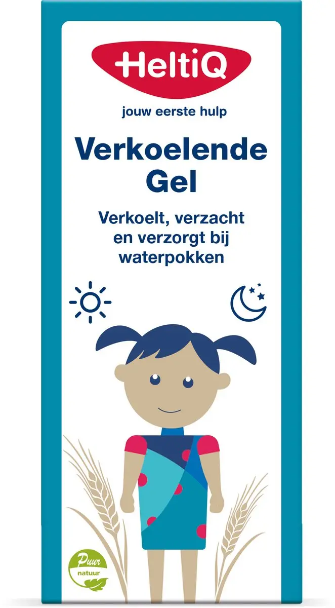 HeltiQ Verkoelende Gel Waterpokken 100ml + 4x20ml Zemelenbad