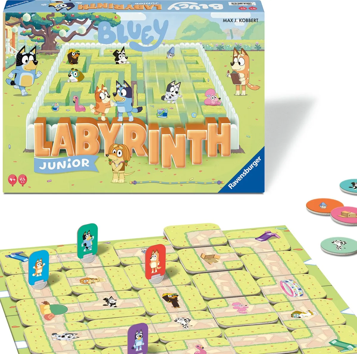 Ravensburger Junior Labyrinth Bluey Bordspel - 2-4 Spelers