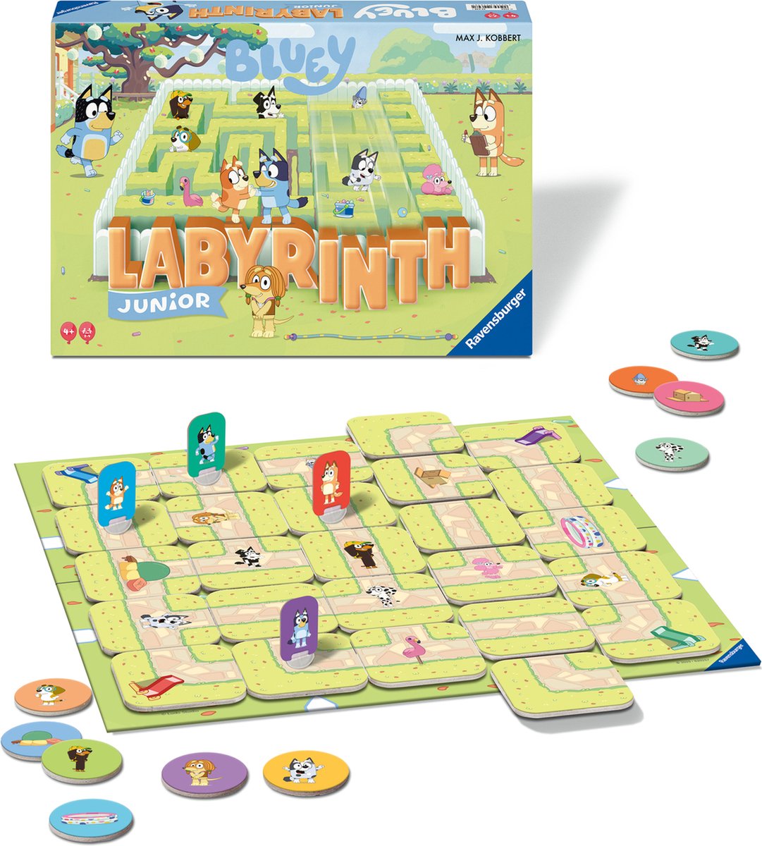 Ravensburger - Junior Labyrinth - Bluey - Bordspel