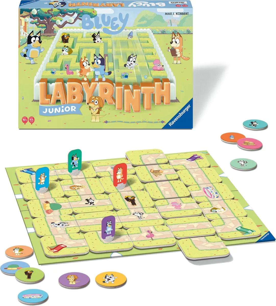 Ravensburger Junior Labyrinth Bluey Bordspel - 2-4 Spelers