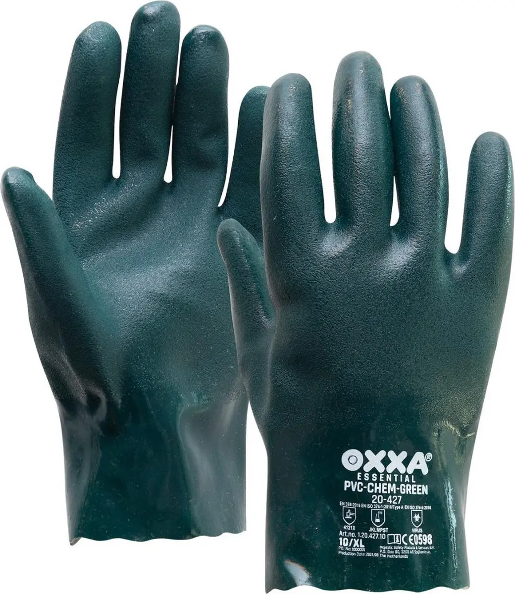 Oxxa PVC-Chem Green 20-427 Handschoen