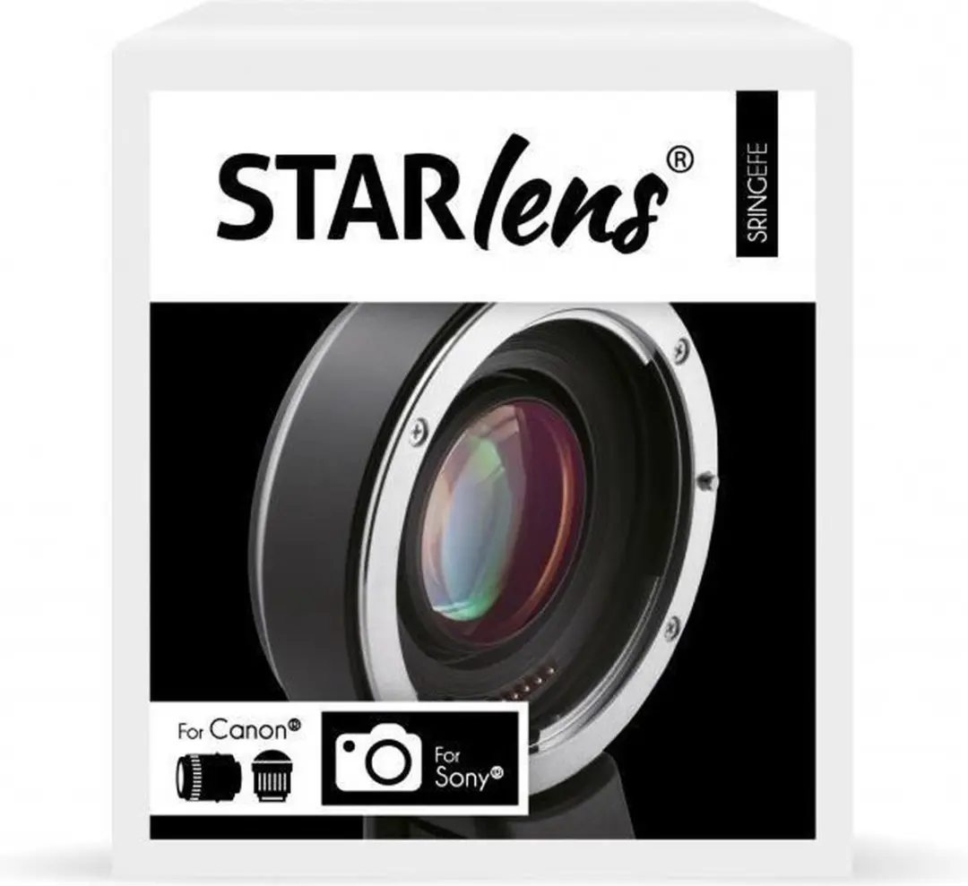 Starblitz Starlens Adapter Sony Nex naar Canon EF-S - SRINGEFNEX - Zwart