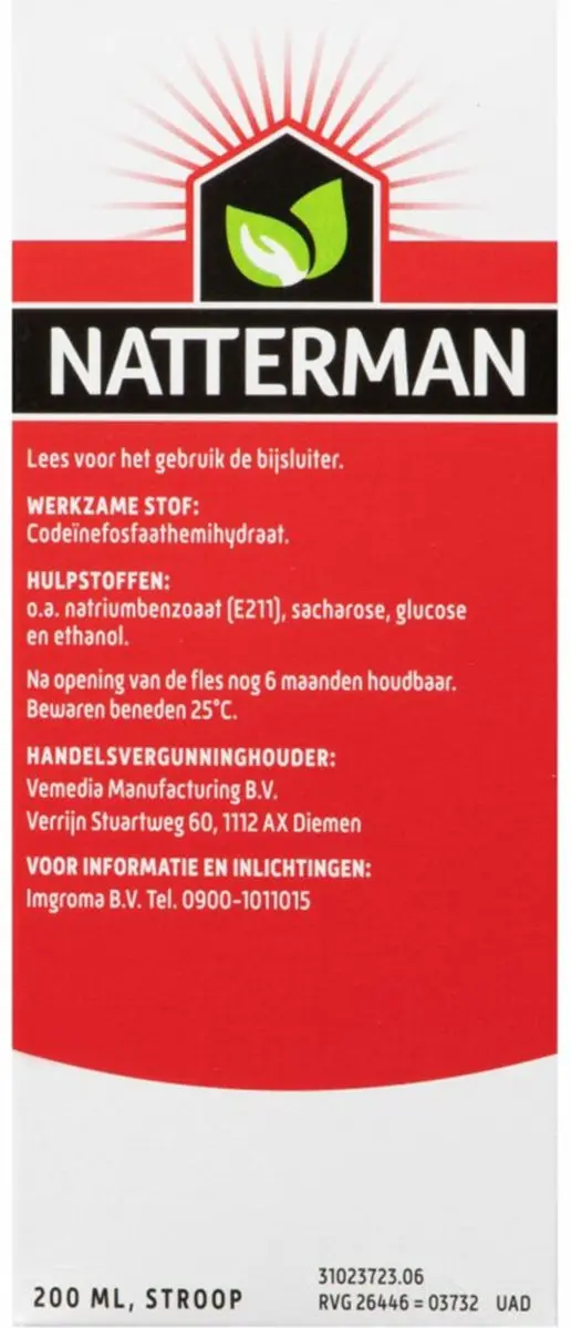 Natterman Bronchicum Extra Sterk Hoestdrank 200ml