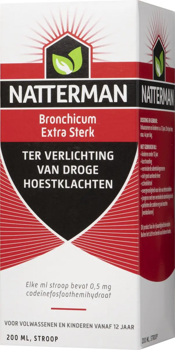 Natterman Bronchicum Extra Sterk Hoestdrank 200ml