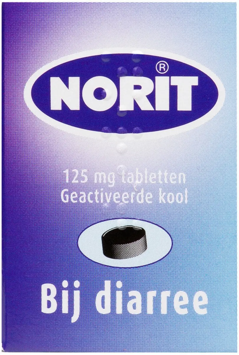 Norit Diarreeremmer 125mg - 2 x 180 Stuks