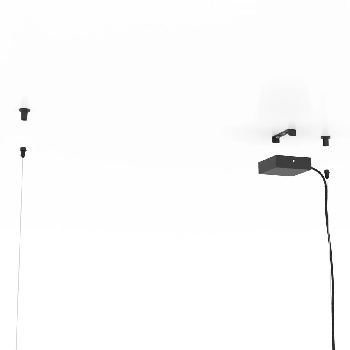 Eglo Lacey Hanglamp 3x E27 - 78cm - Hout/Staal - Zwart/Bruin