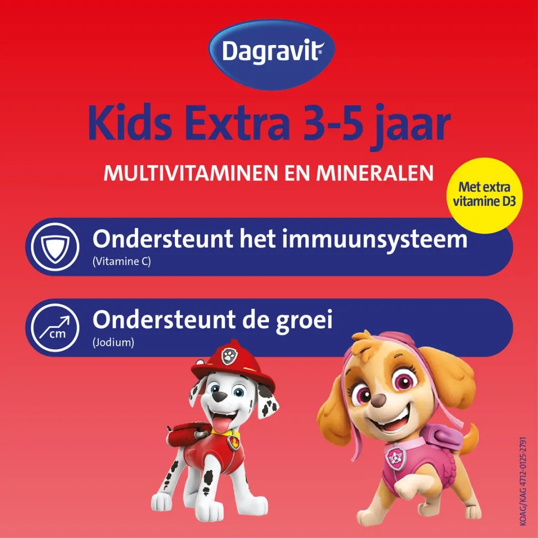 Dagravit Kids Paw Patrol Multivitaminen 120 Gummies - 294g