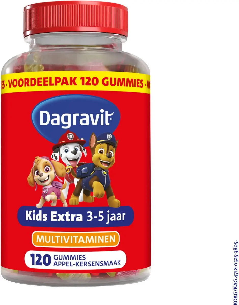 Dagravit Kids Paw Patrol Multivitaminen 120 Gummies - 294g