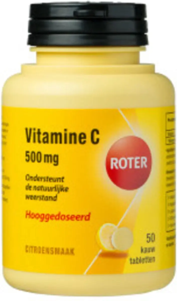 Roter Vitamine C 500mg Kauwtabletten