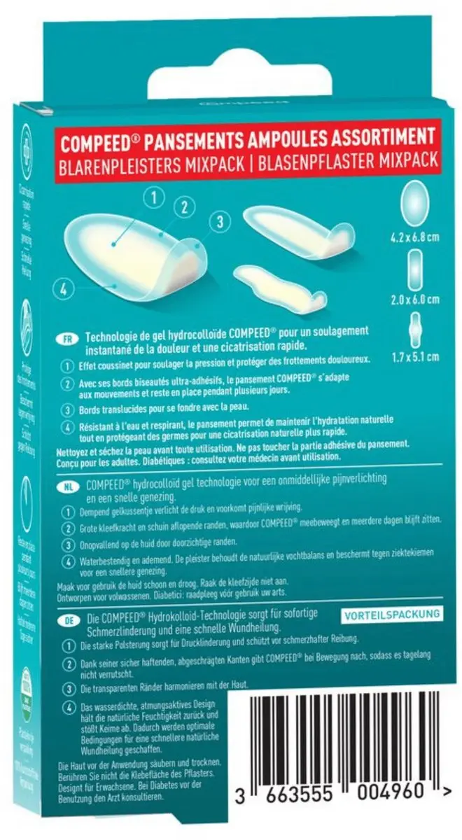 Compeed Pleister Blaren Mixpack - 20 Stuks