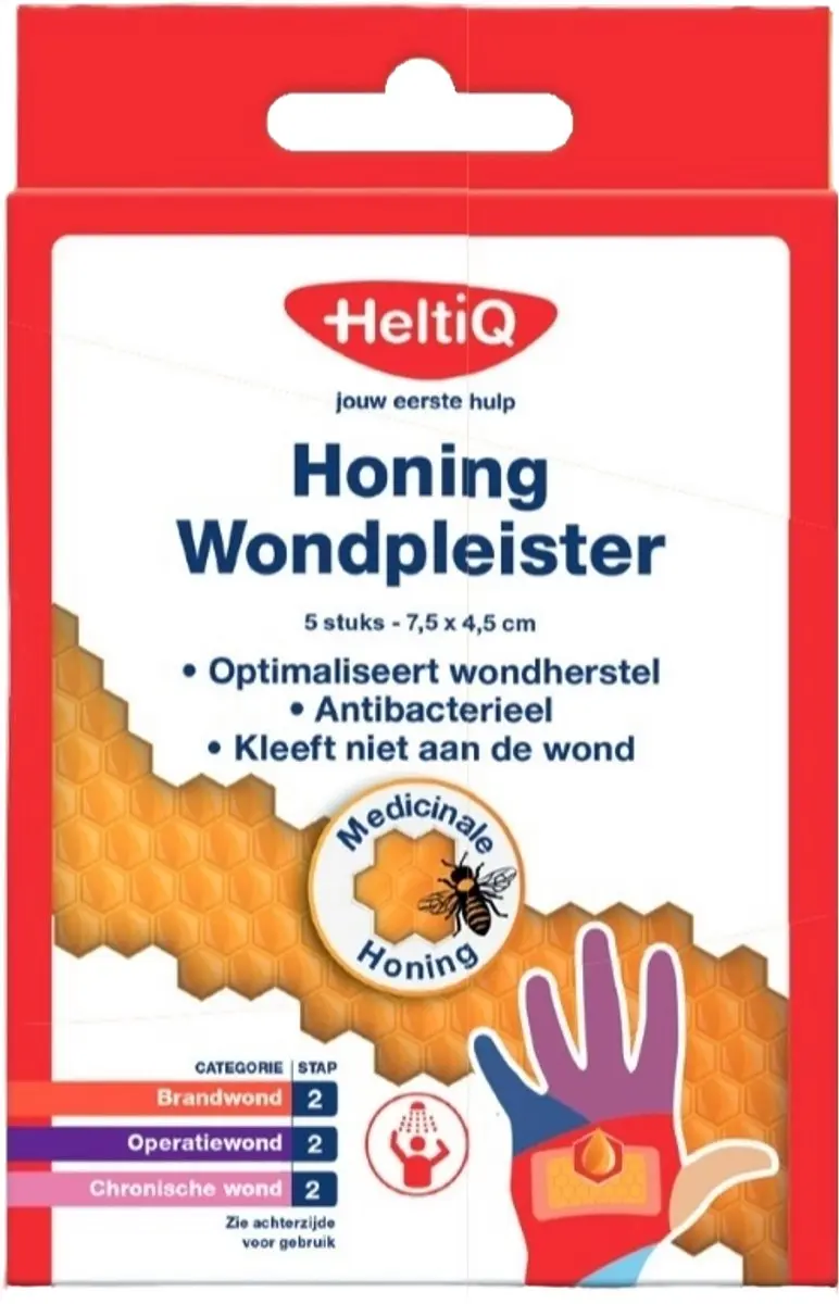 Heltiq Honing Wondpleister - 5 Stuks