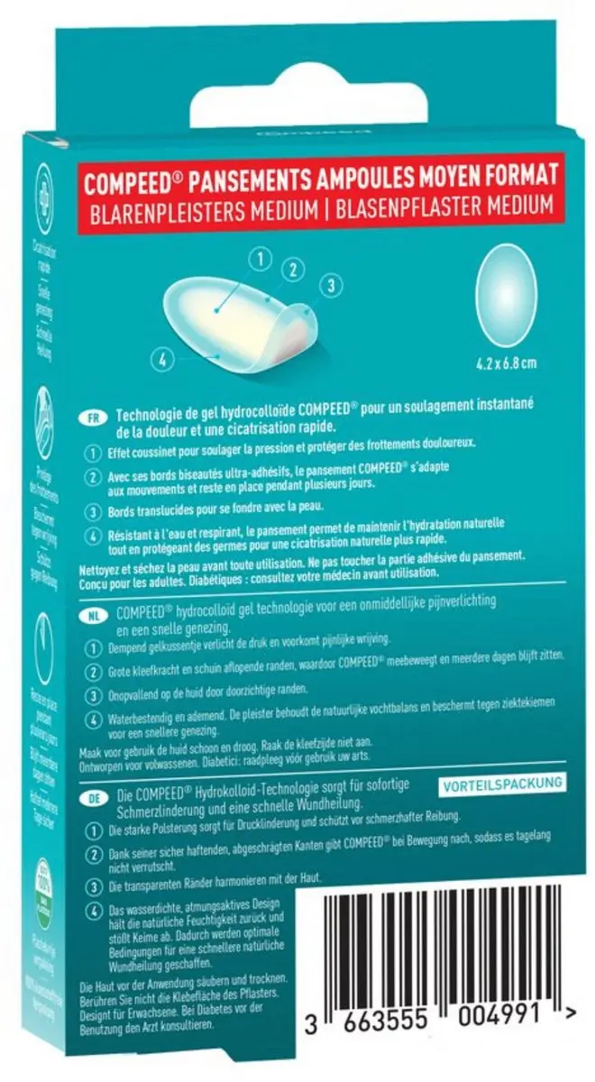 Compeed Blarenpleisters Medium - 20 Stuks