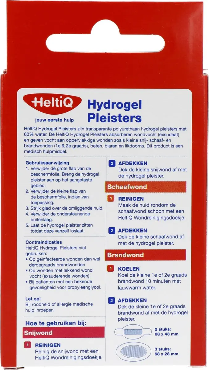 HeltiQ Brandwondenpleister - 5 Stuks