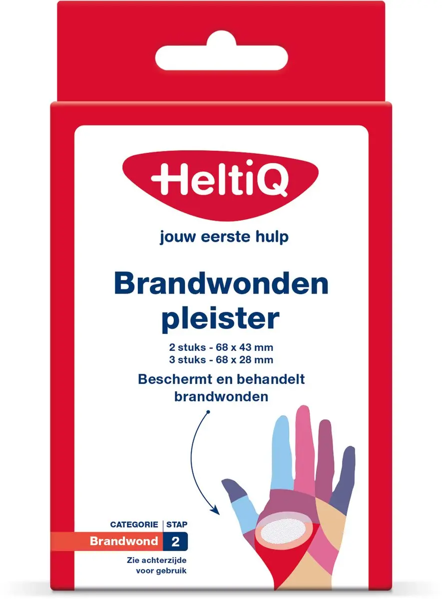 HeltiQ Brandwondenpleister - 5 Stuks