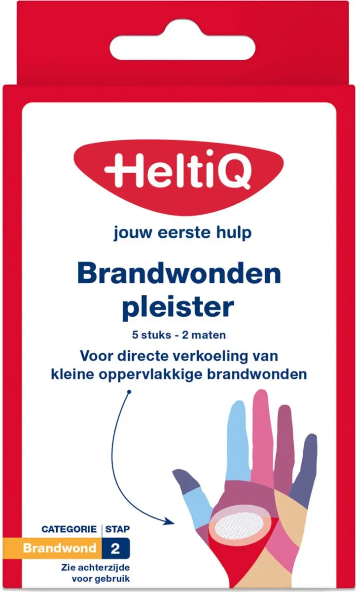 HeltiQ Brandwondenpleister - 5 Stuks