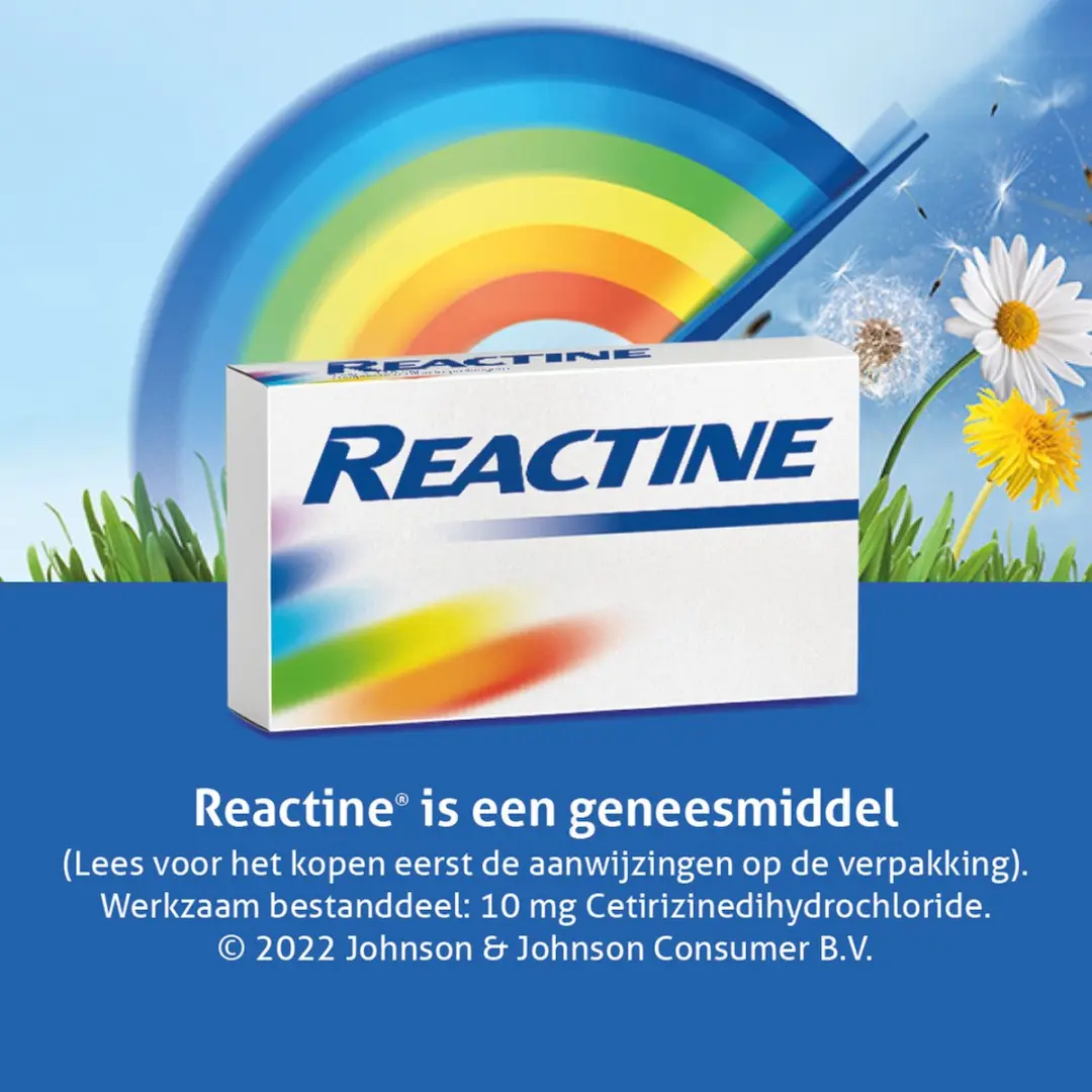 Reactine Allergietabletten Cetirizine 10mg - 7 Stuks