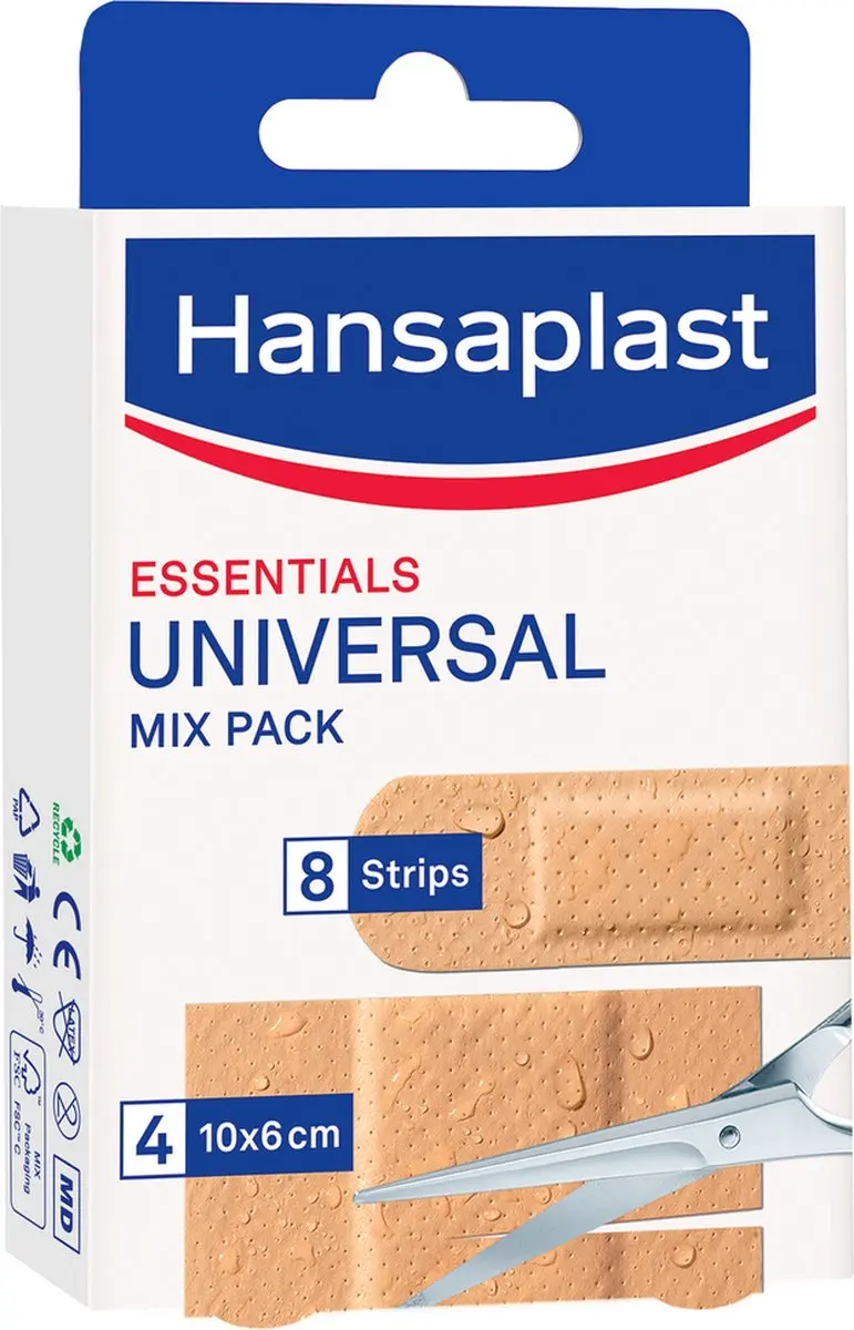 Hansaplast Essentials Universal Mix Pleisters - 12 Stuks
