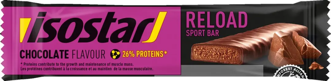Isostar High Protein Reload Sport Bar Chocolade - 30x40g