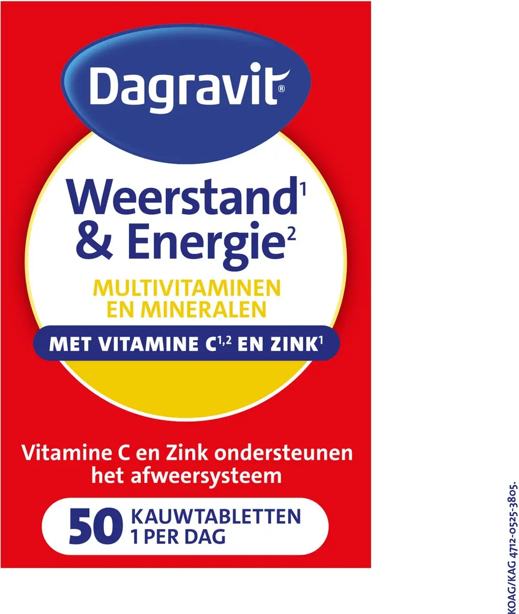 Dagravit Totaal 30 Multivitaminen Kauwtabletten