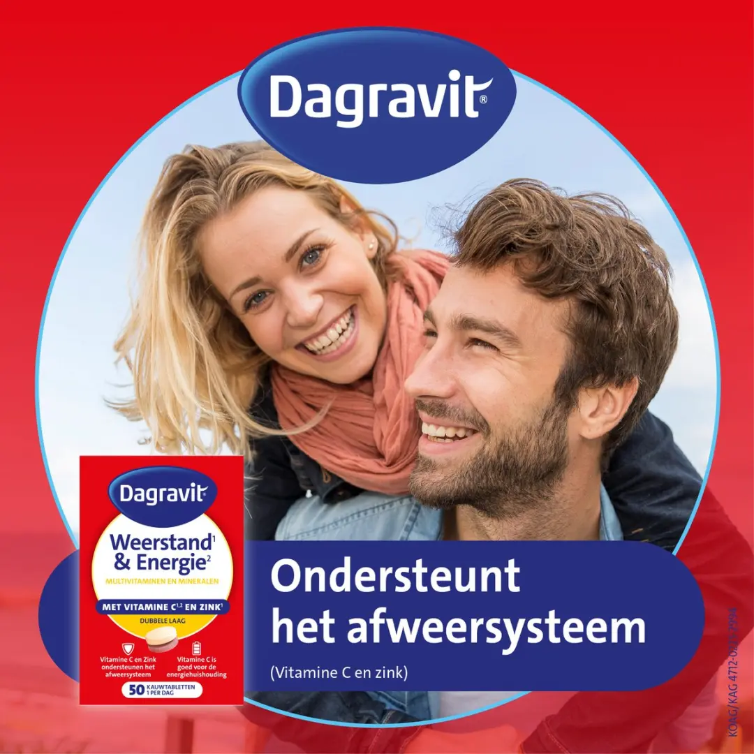 Dagravit Totaal 30 Multivitaminen Kauwtabletten - 50 Stuks