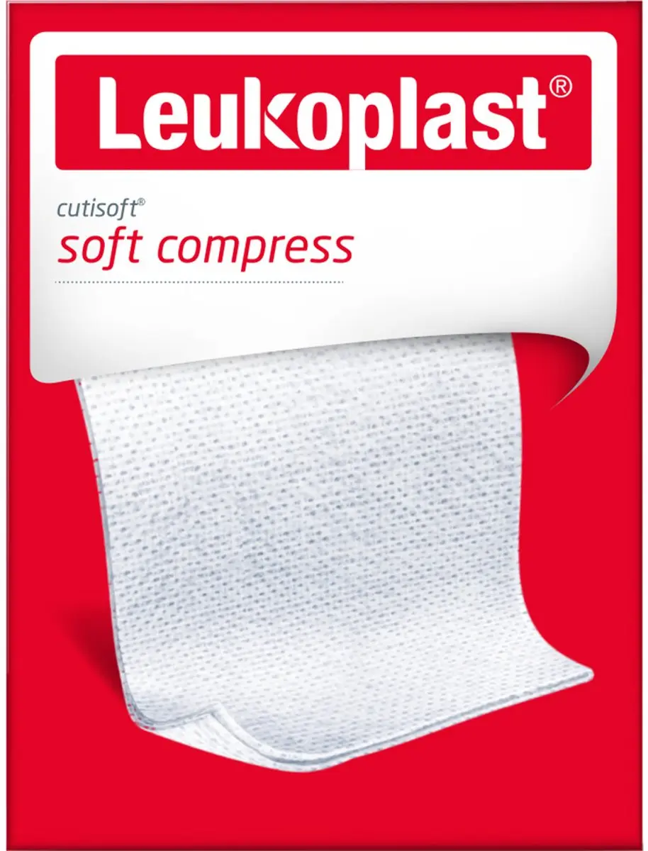 Leukoplast Cutisoft Verbandgaas 7,5x7,5cm - 12 Stuks