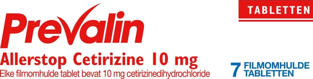 Prevalin Allerstop Cetirizine 10mg Allergietabletten - 7 Stuks