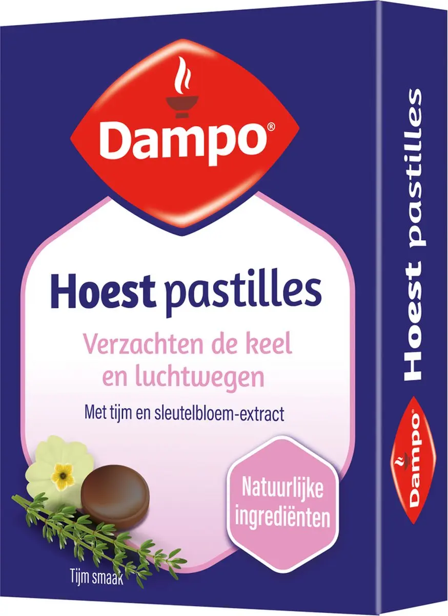 Dampo Hoest Pastilles Tijm - 24 Stuks