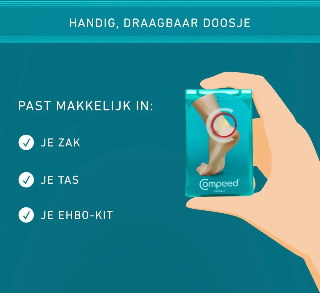 Compeed Blarenpleisters Medium - 5 Stuks Transparant