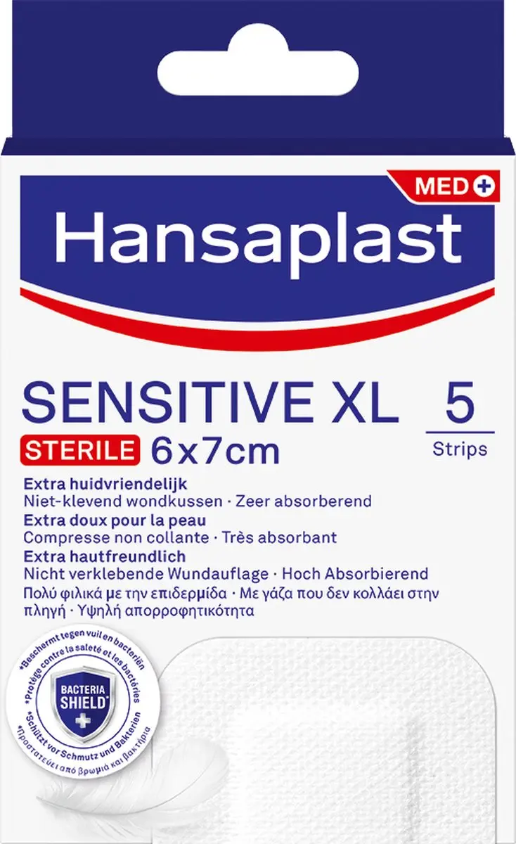 Hansaplast Sensitive XL Pleisters 6x7cm