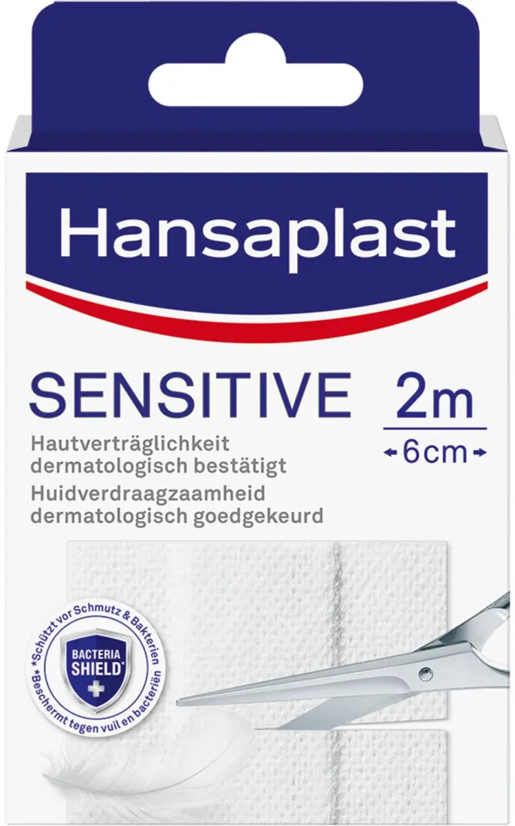 Hansaplast Sensitive Wondpleister 3x2m - 3 Stuks