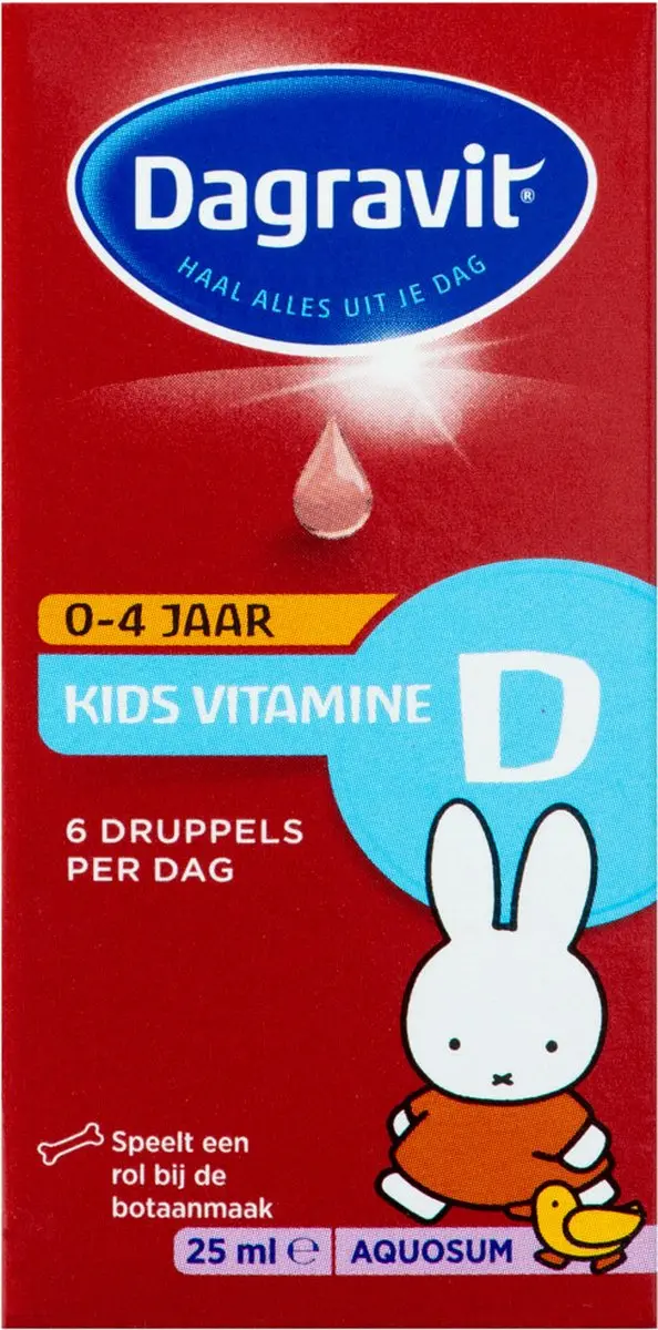 Dagravit Vitamine D Aquosum Kids Druppels - 4x25ml