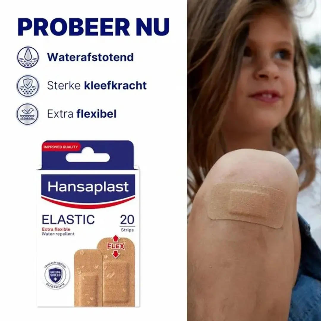 Hansaplast Elastic Pleisters 20 Stuks - afbeelding 6 van 6